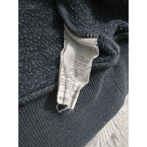 Carhartt Men's 3XL Tall Full Zip Gray  Hoodie Jacket Sweater Distressed XXXL - Picture 6 of 12